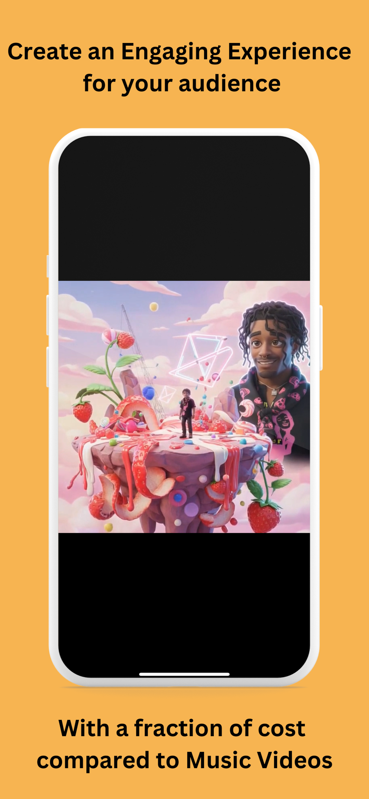 Genie AI screen engaging audience